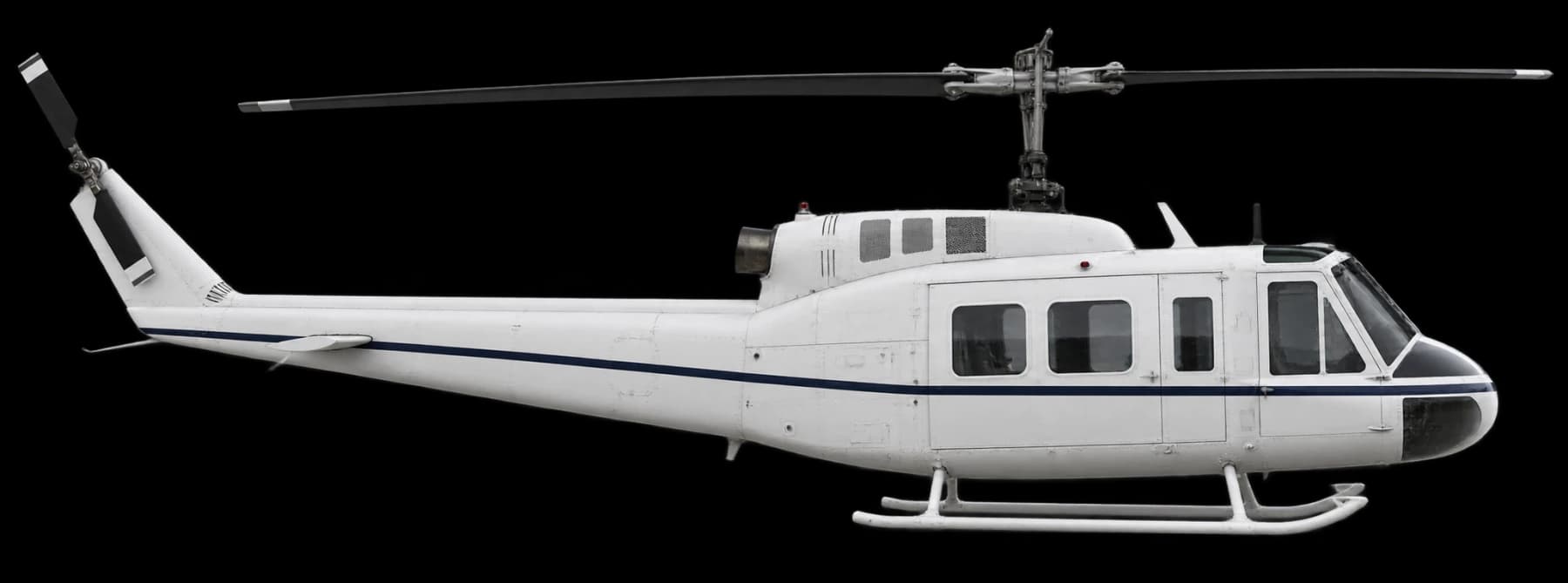 Bell 205A-1 side profile illustration