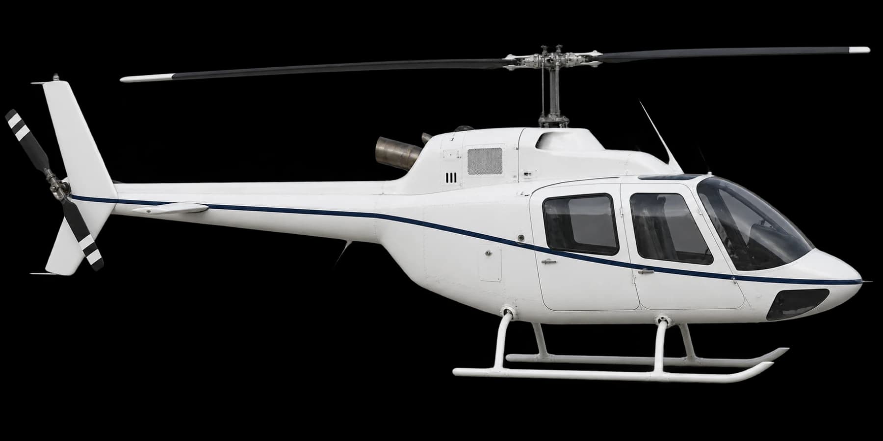 Bell 206B3 JetRanger III side profile illustration