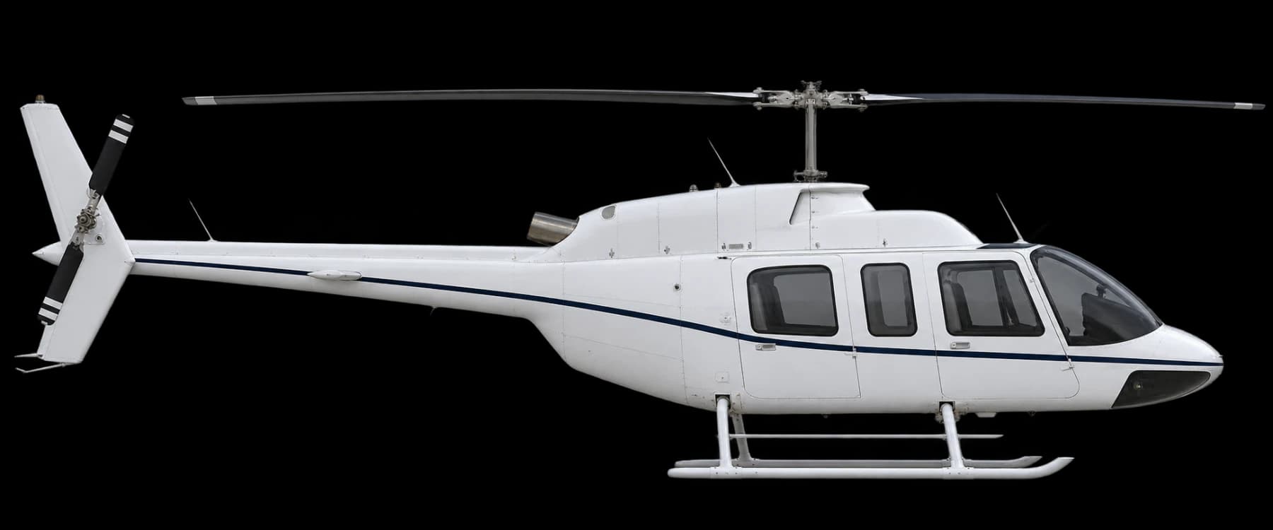 Bell 206L LongRanger side profile illustration