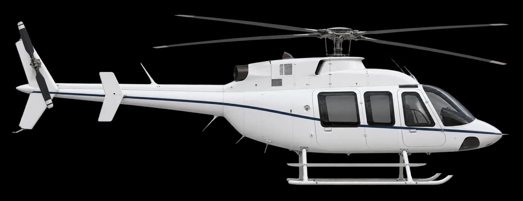 Bell 407 side profile illustration