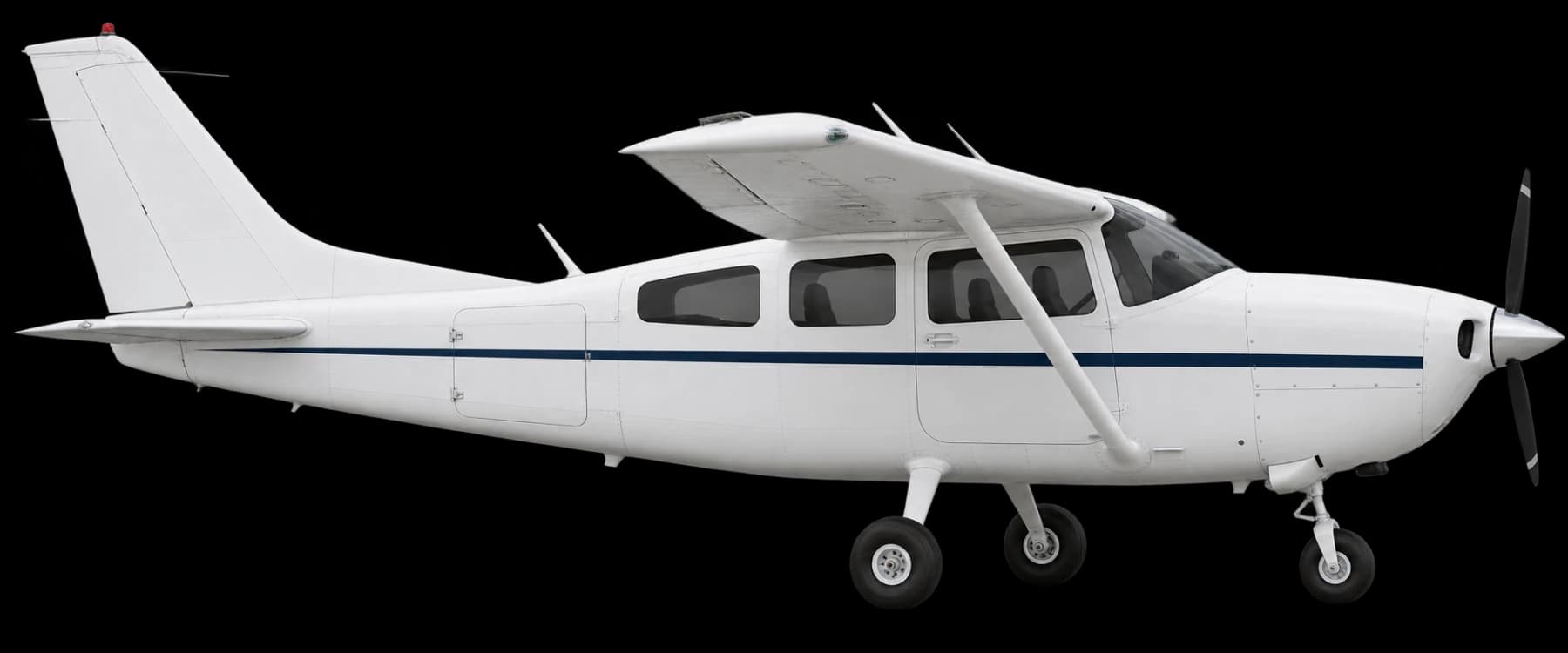 Cessna 206 Stationair side profile illustration