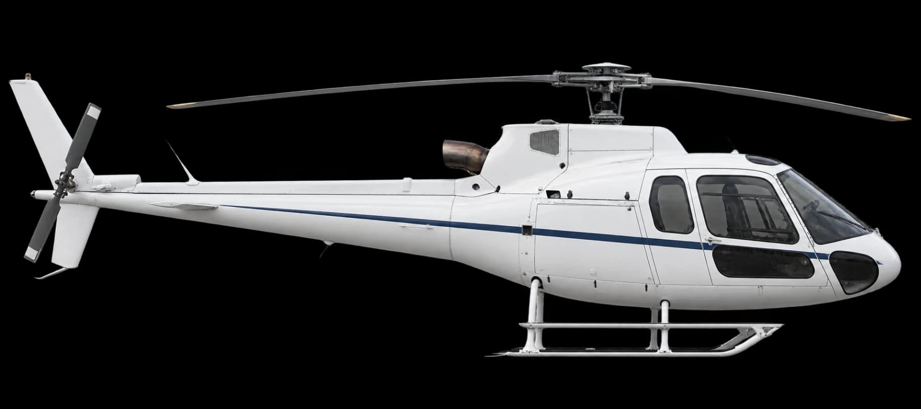 Eurocopter AS350 BA side profile illustration