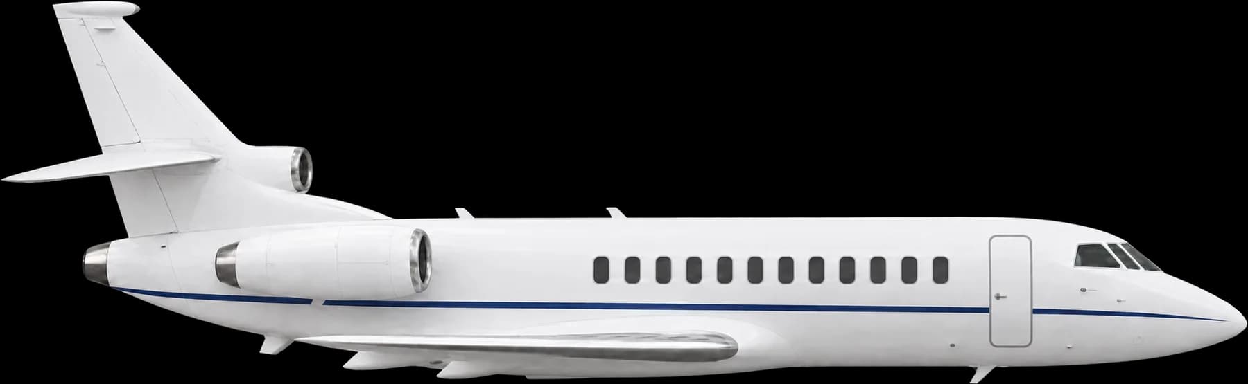 Illustration of a Dassault Falcon 900, side view
