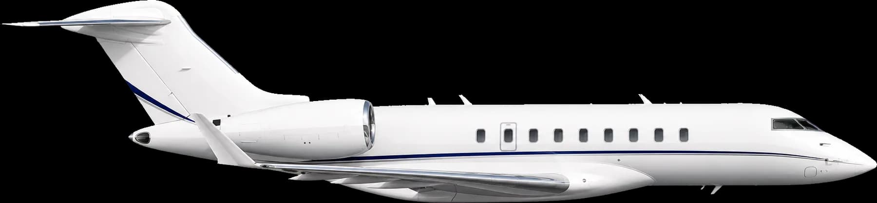 Illustration of a Bombardier Global 6000, the Global Express's successor on the same airframe, side view