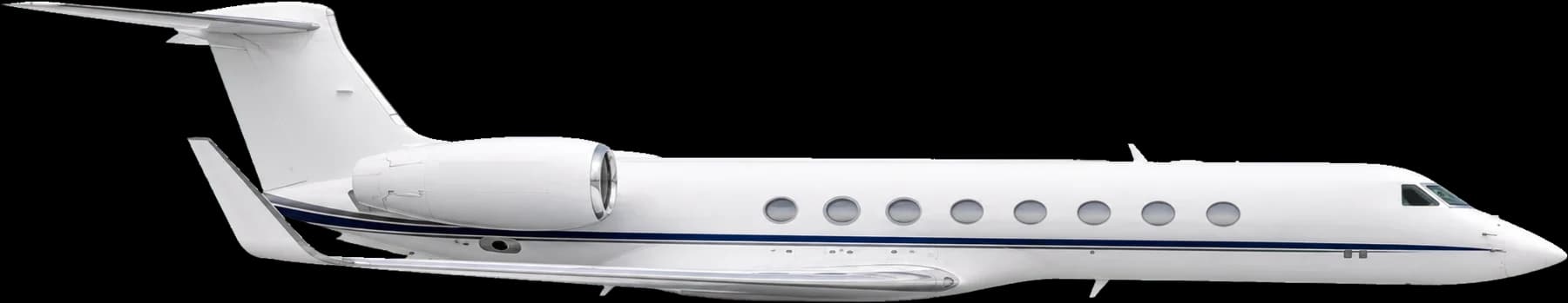 Illustration of a Gulfstream G550, side view