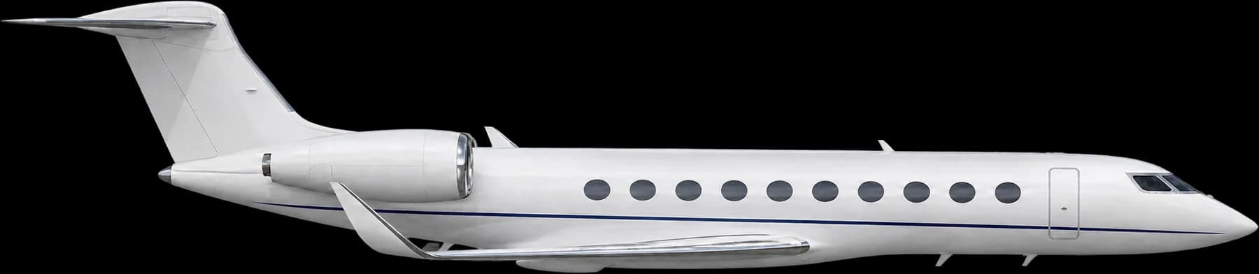Illustration of a Gulfstream G700, side view