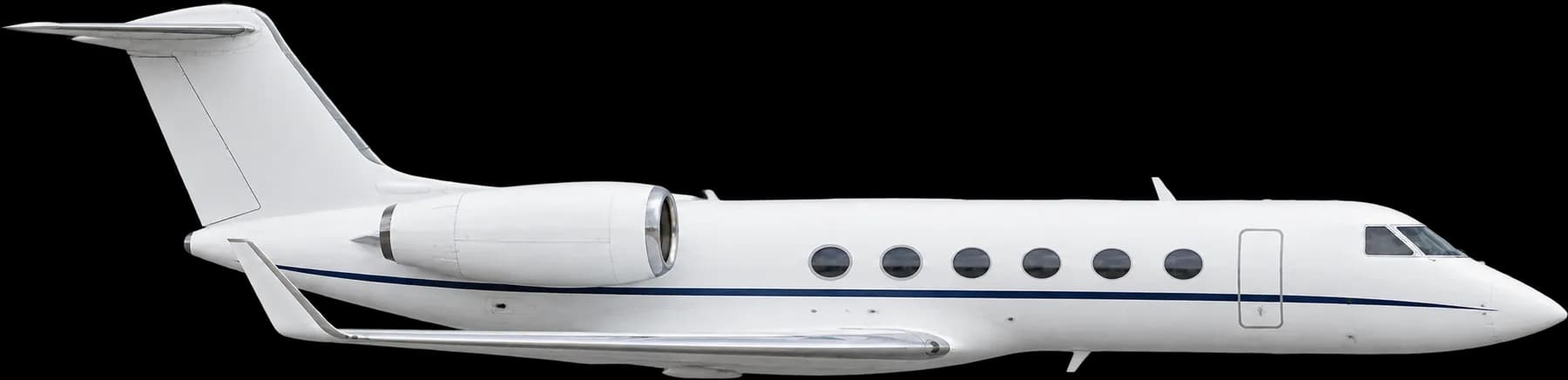 Illustration of a Gulfstream IV, side view