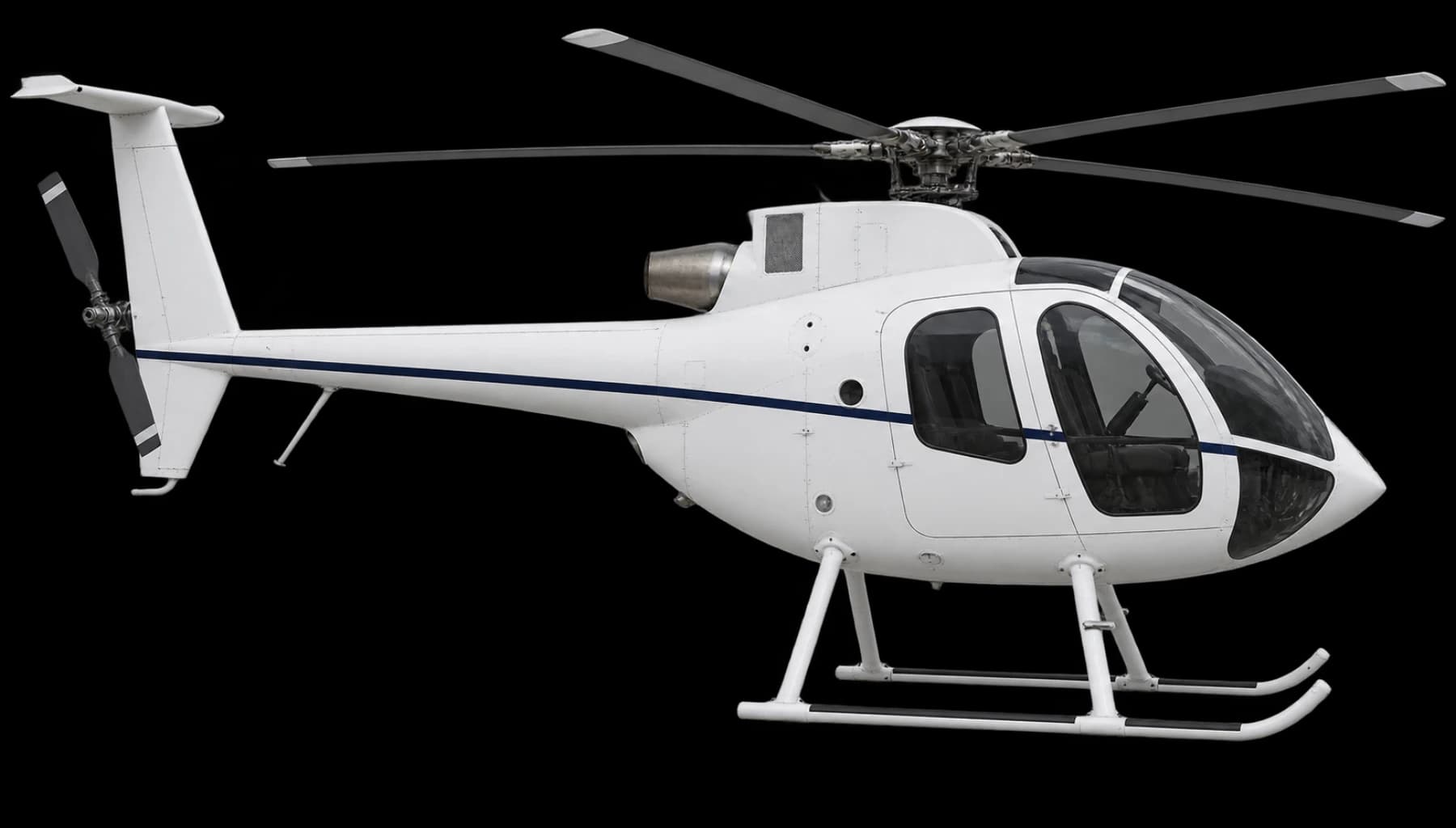 MD 500E side profile illustration