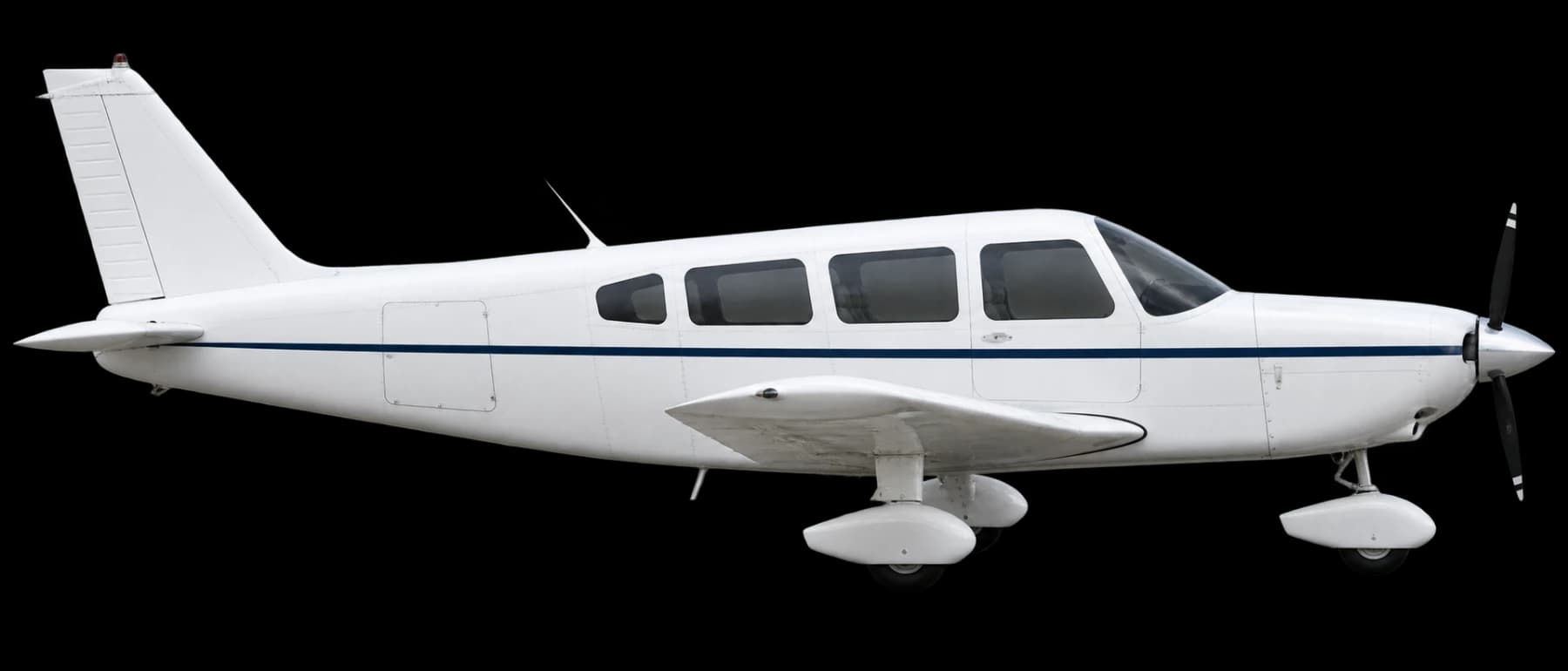 Piper Cherokee Six side profile illustration