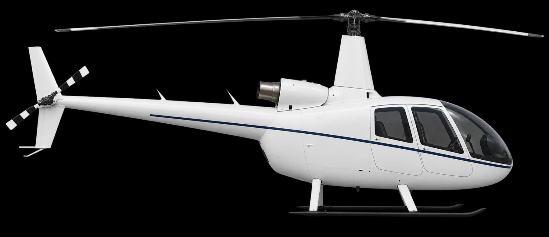 Robinson R66 side profile illustration