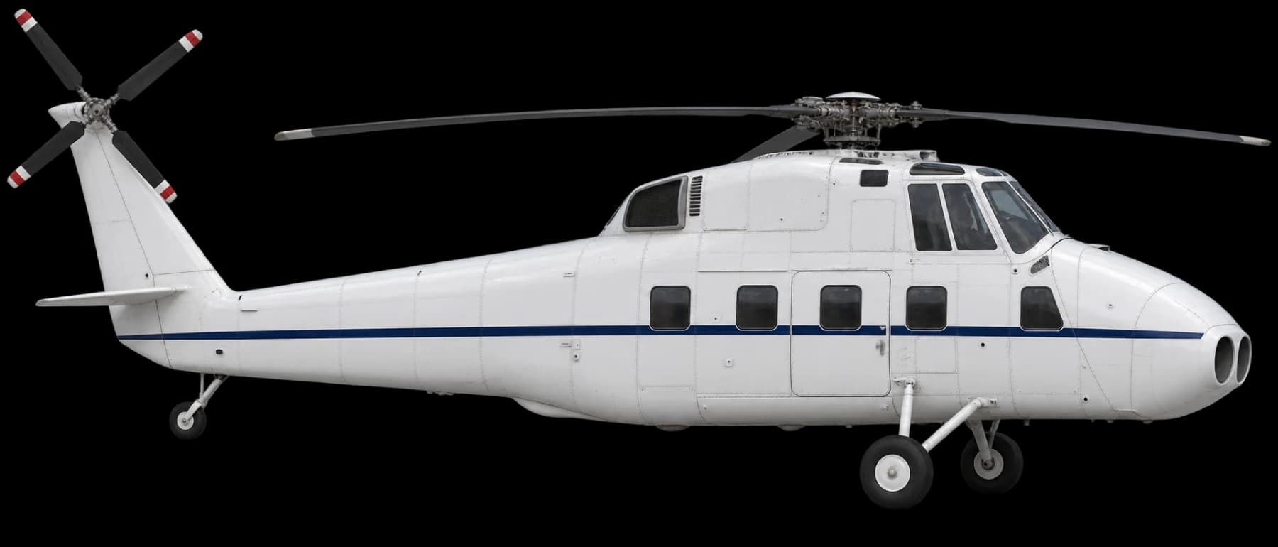 Sikorsky S-58T side profile illustration