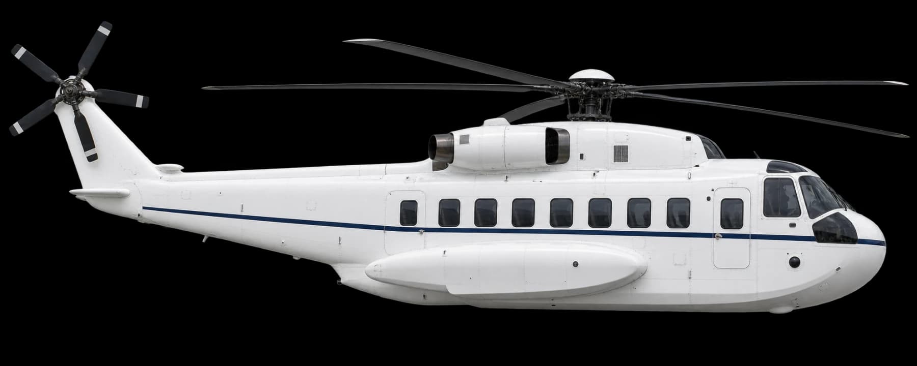Sikorsky S-61N side profile illustration