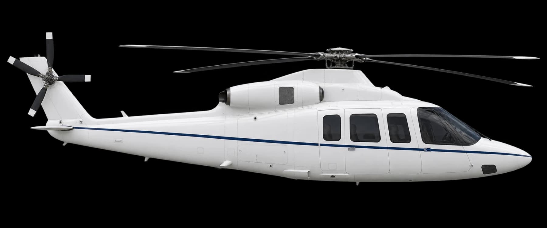 Sikorsky S-76C++ side profile illustration
