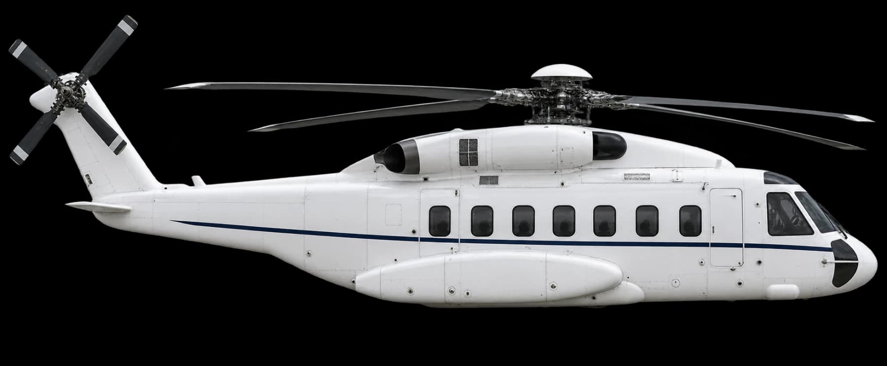 Sikorsky S-92 side profile illustration