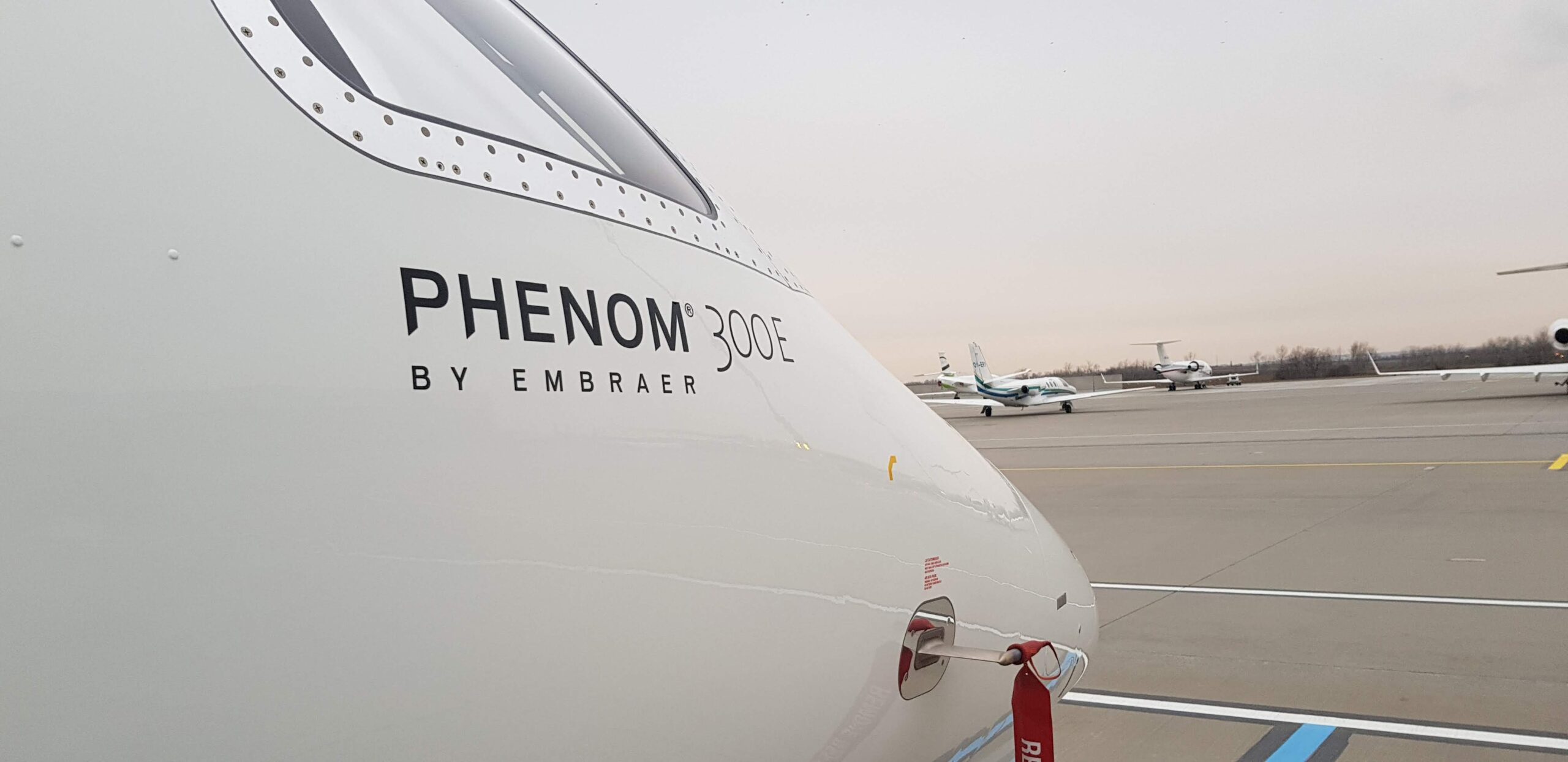 Embraer Phenom 300E nose closeup