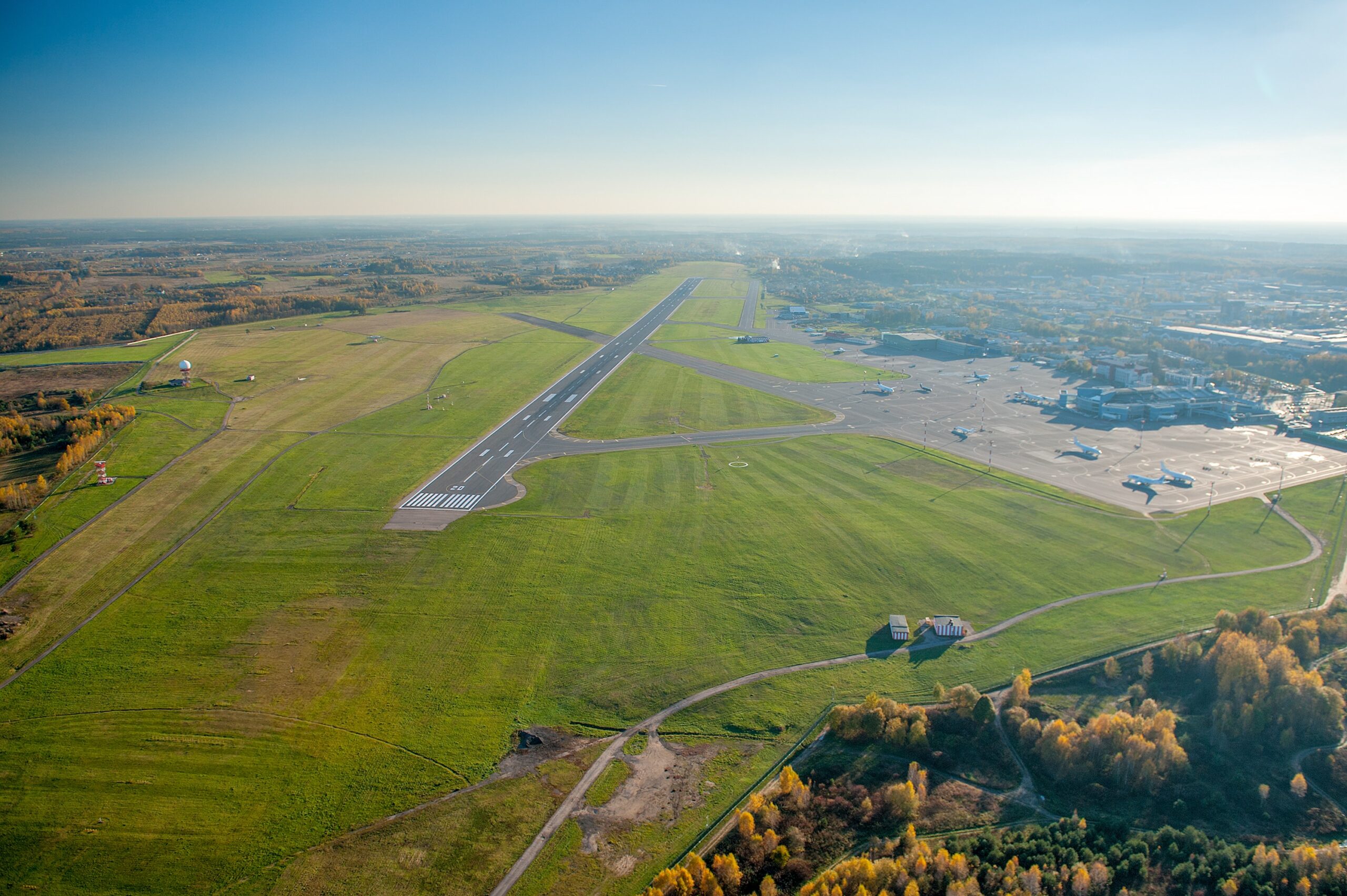 Aerial View of Vilnius Airport