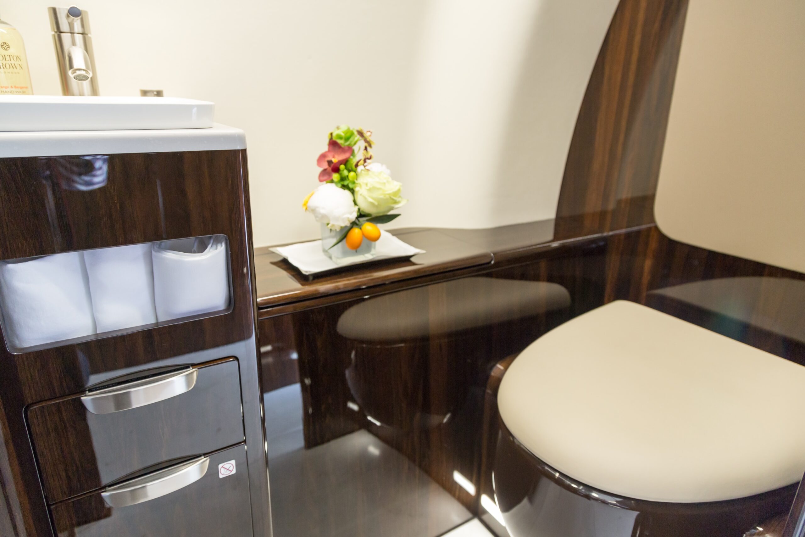 Gulfstream G600 interior toilet