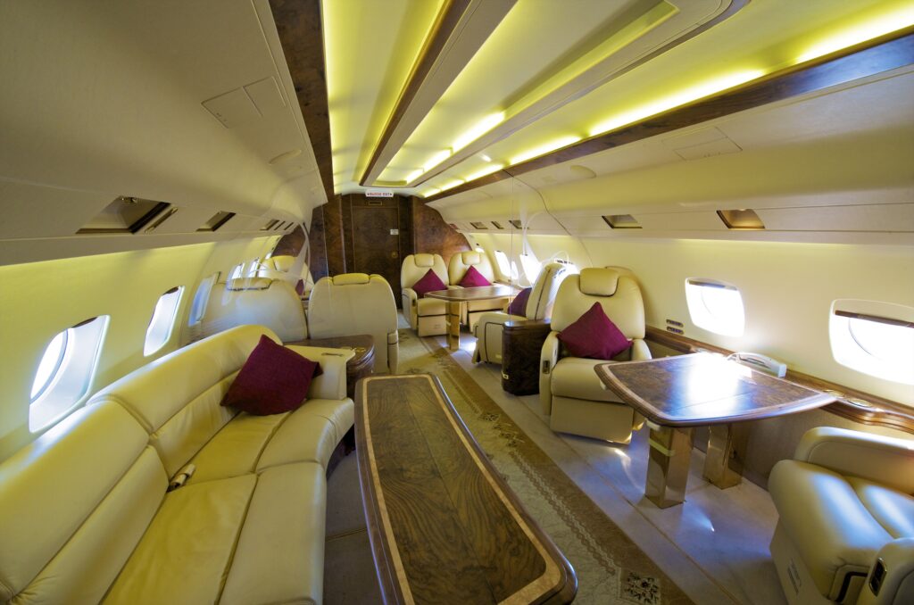 VIP airliner interior